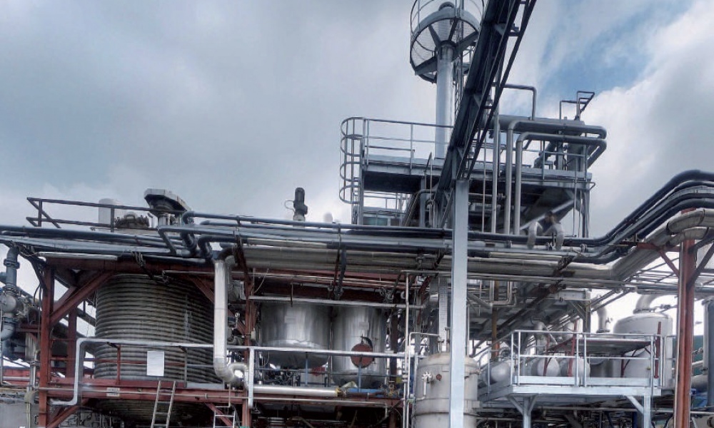 Ethanol — water distillation plant